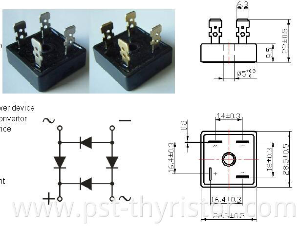 Single-phase Bridge Rectifier YZPST-BR2504